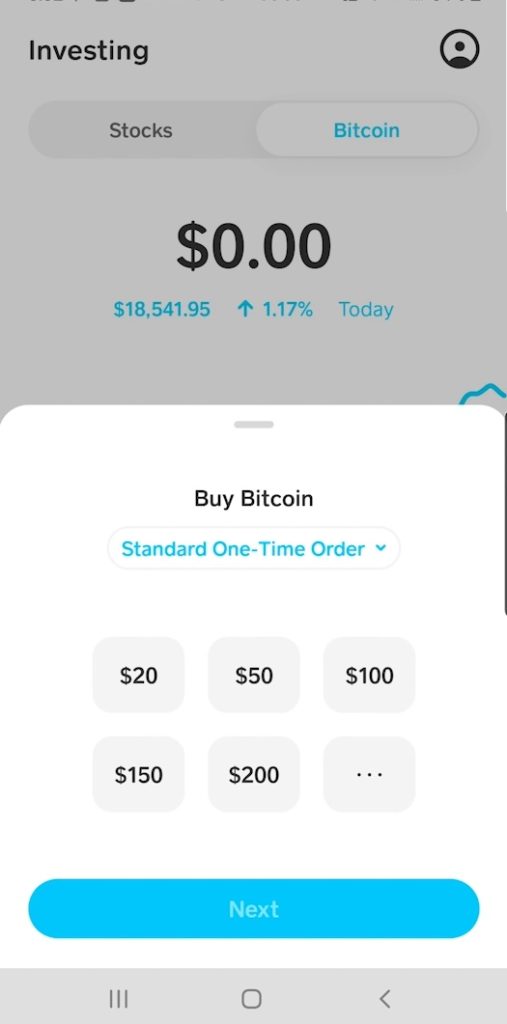 what does buying bitcoin on cash app do