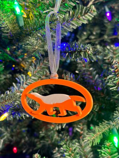 Honey Badger Christmas Ornament